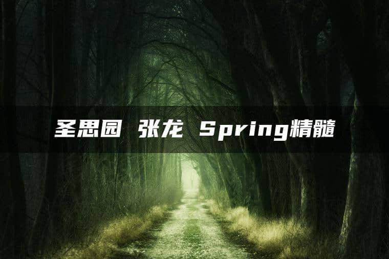【圣思园】张龙-Spring精髓