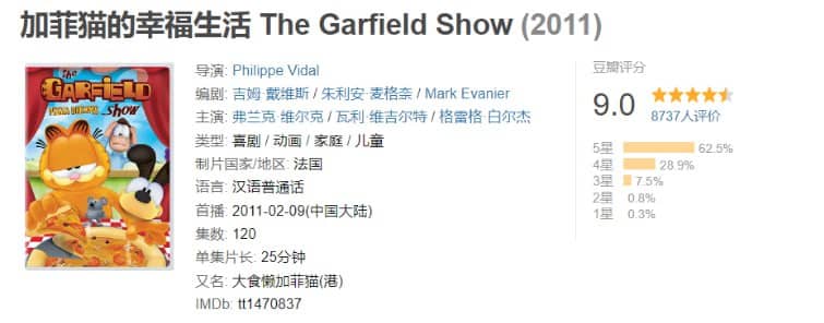 加菲猫的幸福生活 The Garfield Show (2011) 1-5季