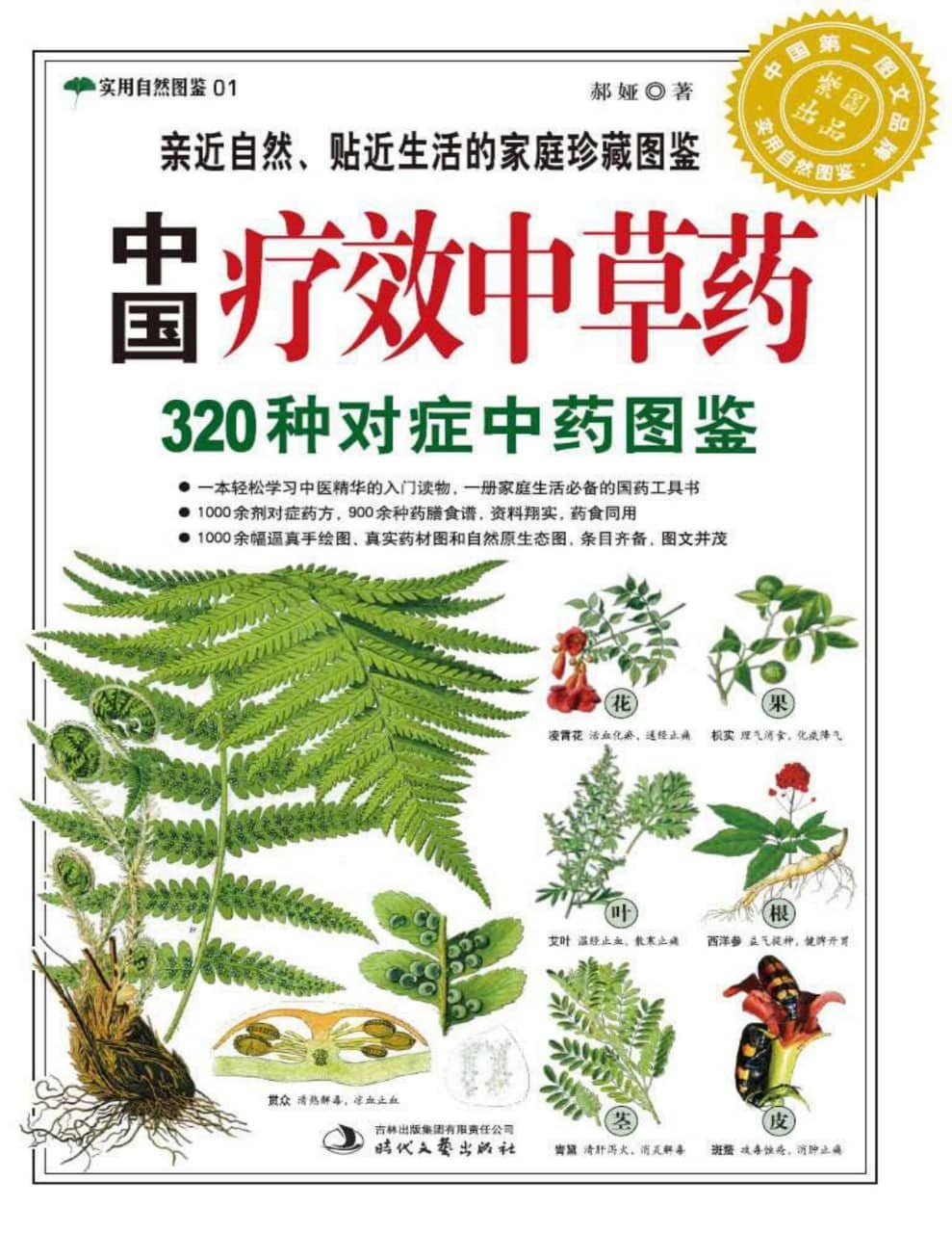 《中国疗效中草药320种对症中药图鉴 》实用自然图鉴