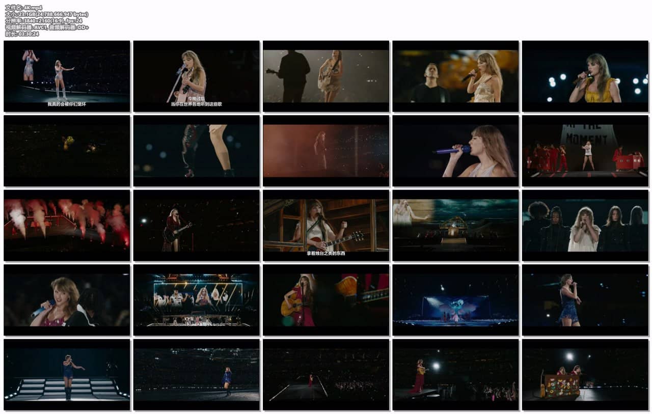 【Disney+版本 4K 英语中字】Taylor Swift - The Eras Tour (Taylor's Version)