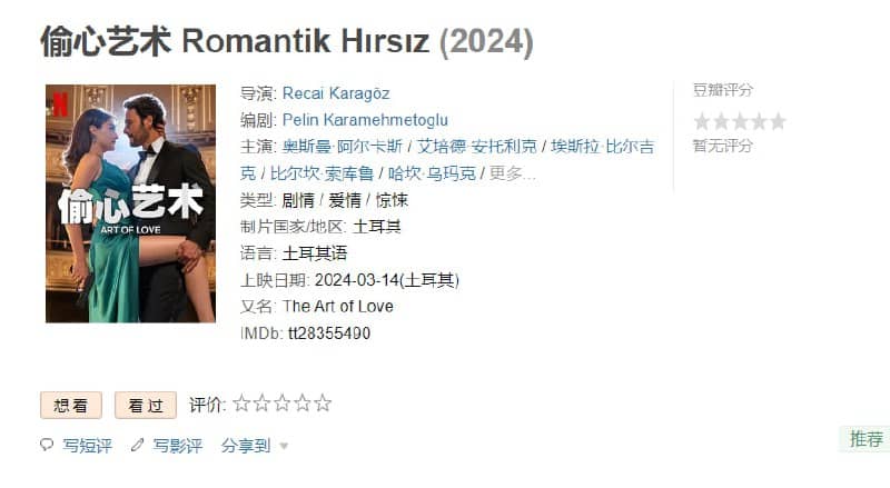 偷心艺术 Romantik Hırsız (2024) 4K 高码 内封多国语