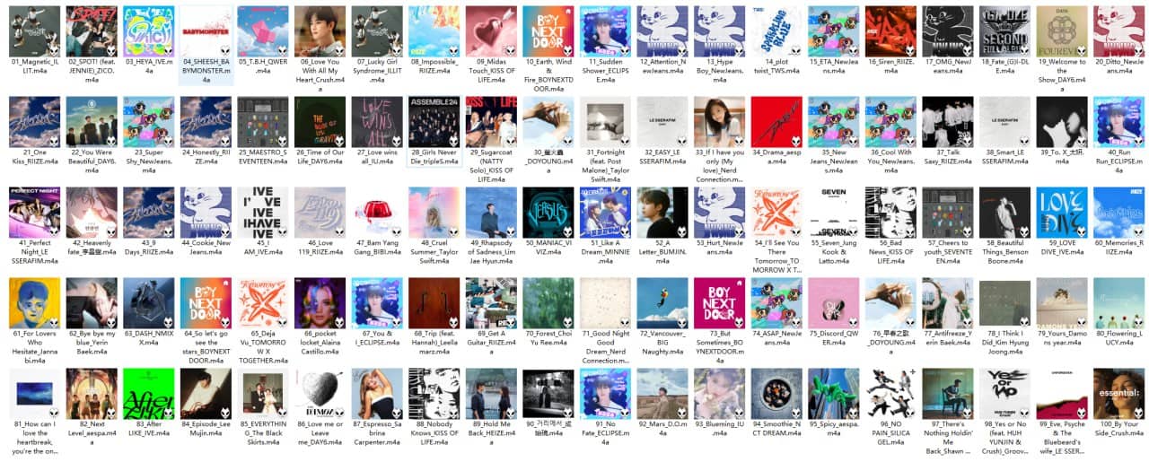 【AAC】Apple Music Top 100：韩国（2024-05-11）