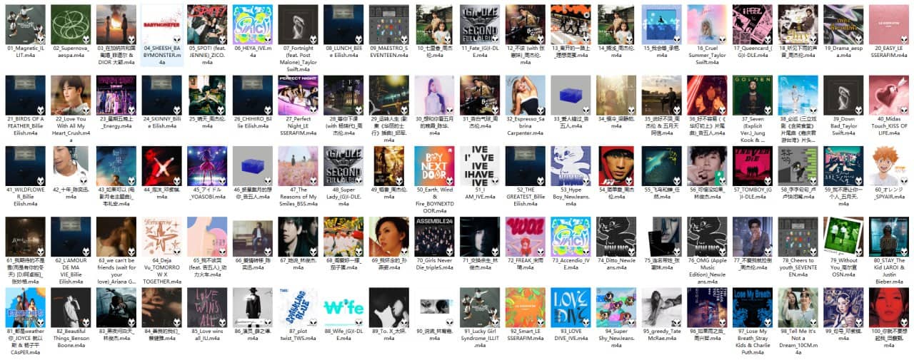 【AAC】Apple Music Top 100：台湾（2024-05-20）