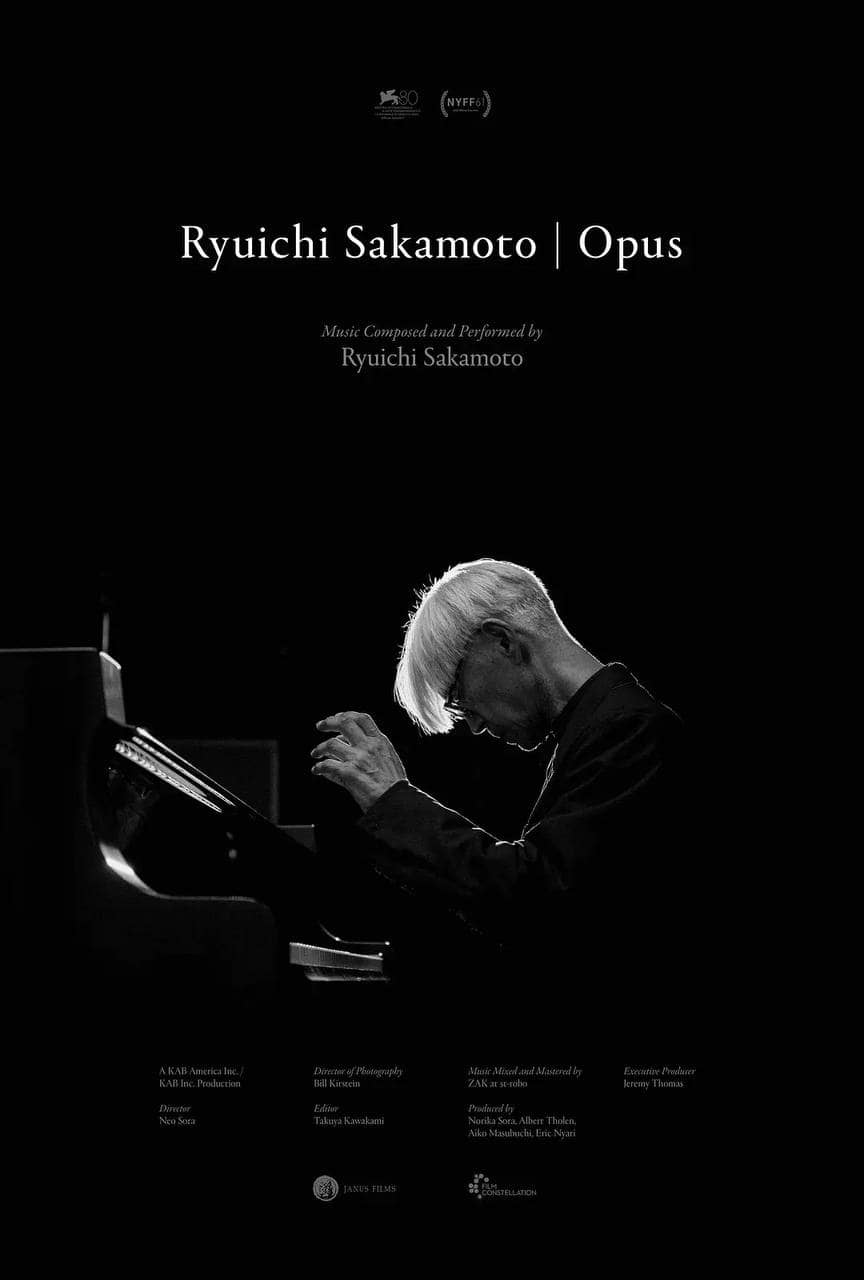 坂本龙一：杰作 Ryuichi Sakamoto | Opus (2023) 4K【纪录片】【音乐】【豆瓣9.5】